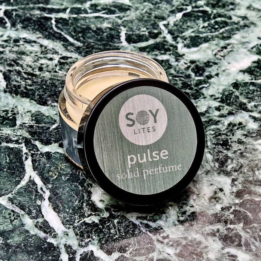 SoyLites PULSE 30ml Solid Perfume- Alcohol-Free, Portable Fragrance Balm