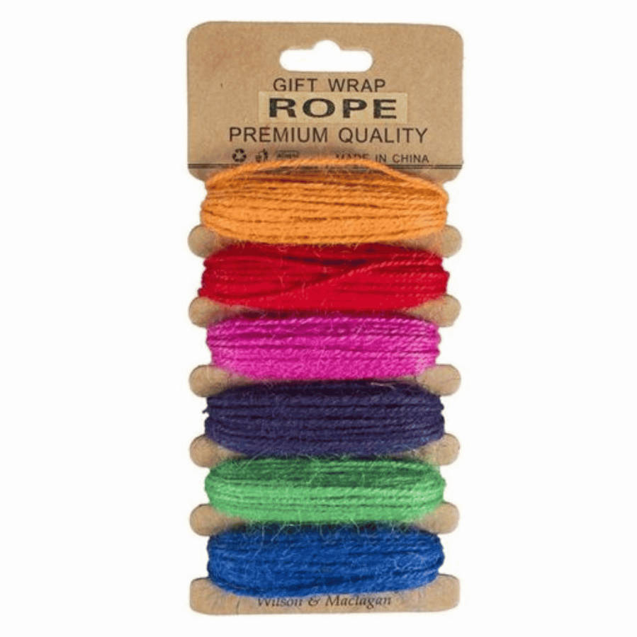 Bright Craft Rope  6 Colours, 5m Each
