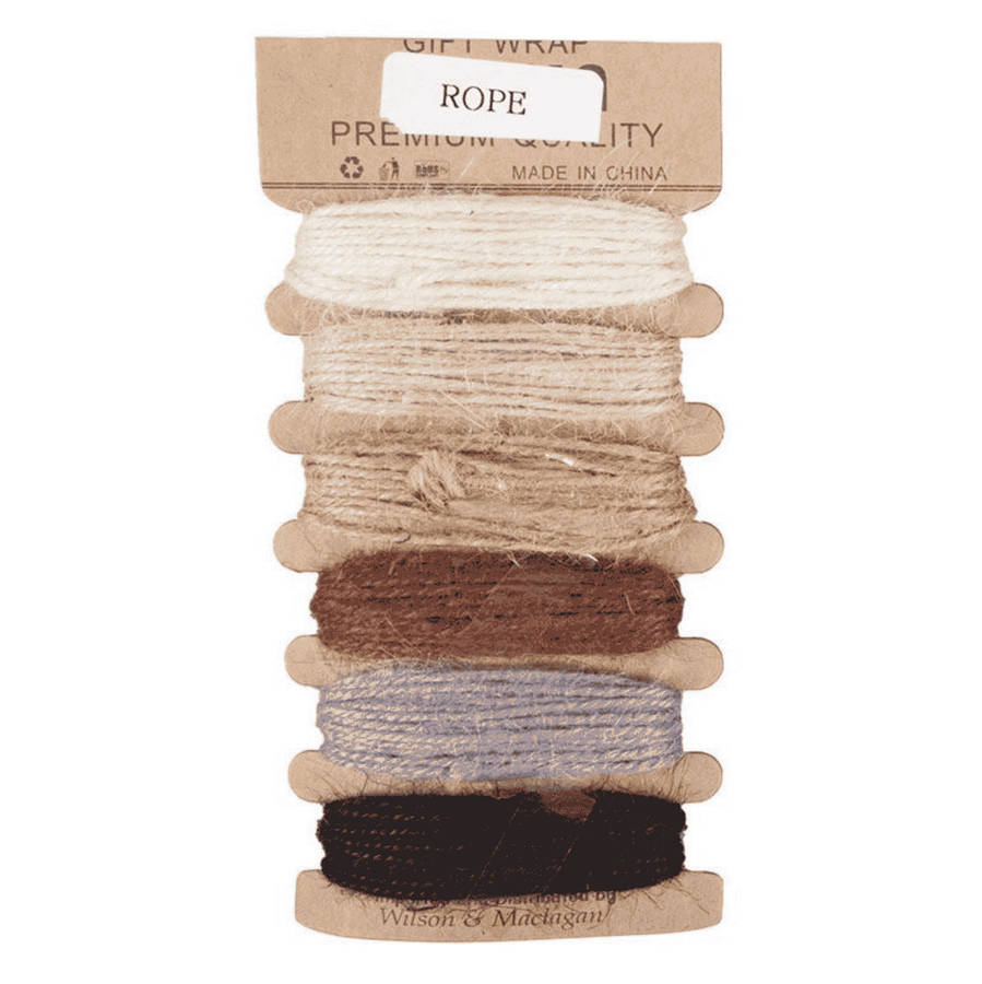 Natural Craft Rope  6 Colours, 5m Each
