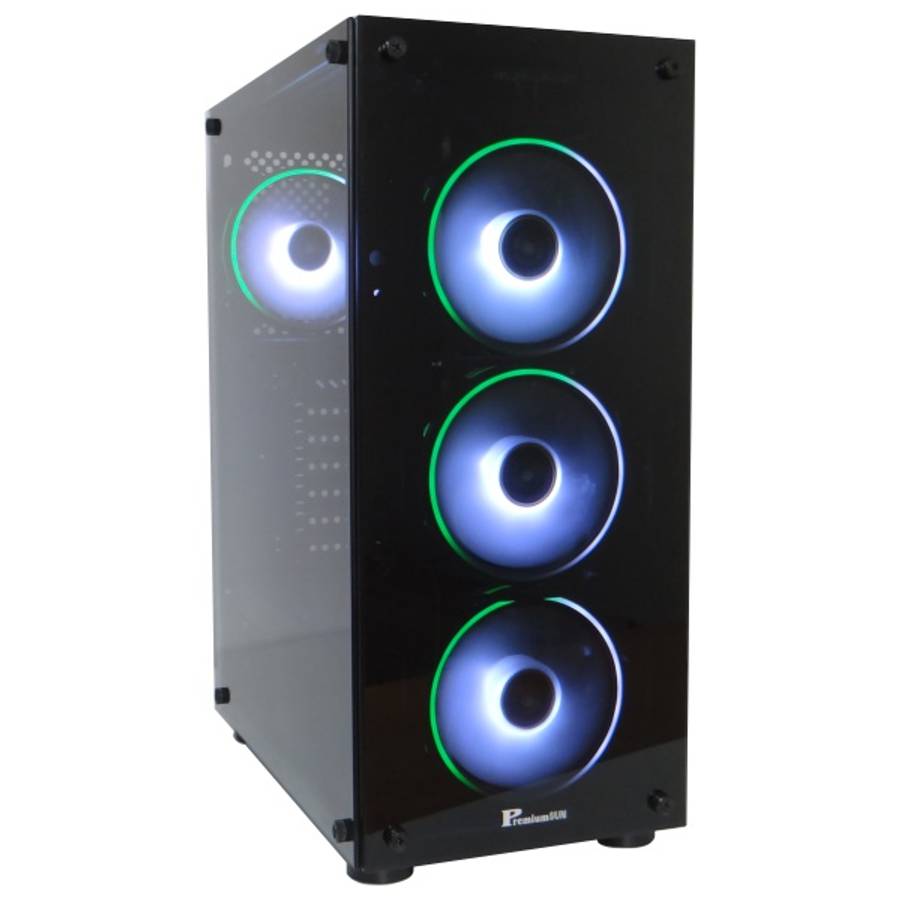 PremiumSUN C915BG Gaming Case with 4 ARGB Fans
