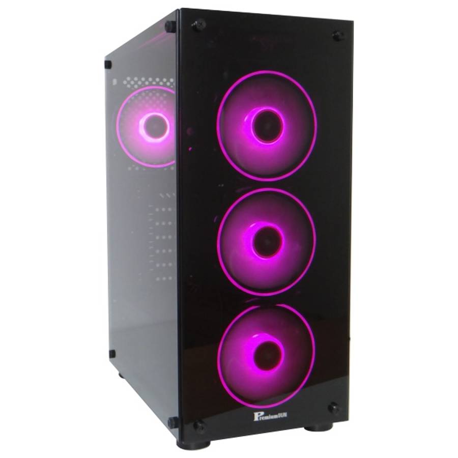 PremiumSUN C915BG Gaming Case with 4 ARGB Fans