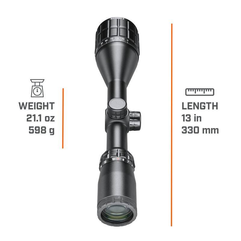 Bushnell BANNER2  6-18X50 BLK BDC AO W/RINGS