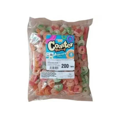 Coaster Gummy Assorted 800g