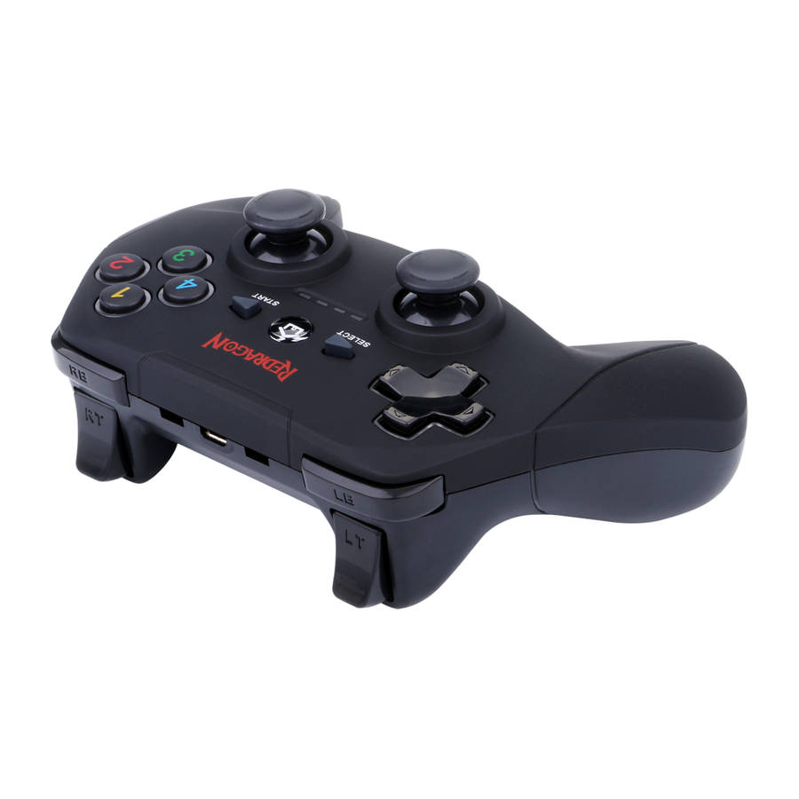 Redragon - Harrow Wireless PC Controller - Black - Redragon - Harrow Wireless PC Controller - Black