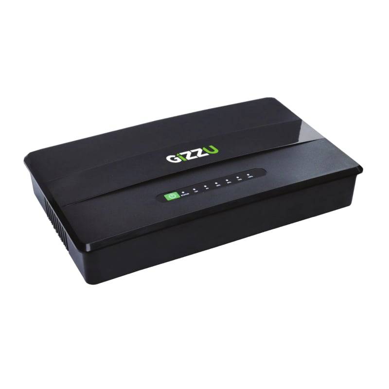 Gizzu 30W 38Wh 10400Mah Mini Dc Ups - Black