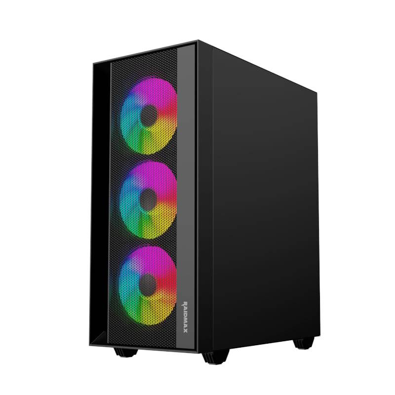 Raidmax V1000TBS ATX | Micro-ATX | Mini-ITX ARGB Mid-Tower Gaming Chassis - Black