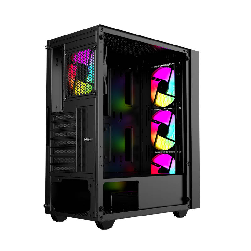 Raidmax V1000TBS ATX | Micro-ATX | Mini-ITX ARGB Mid-Tower Gaming Chassis - Black