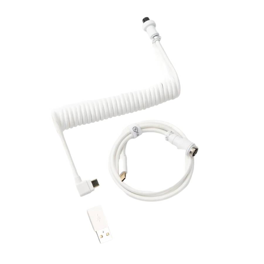 Keychron Coiled Aviator White Cable