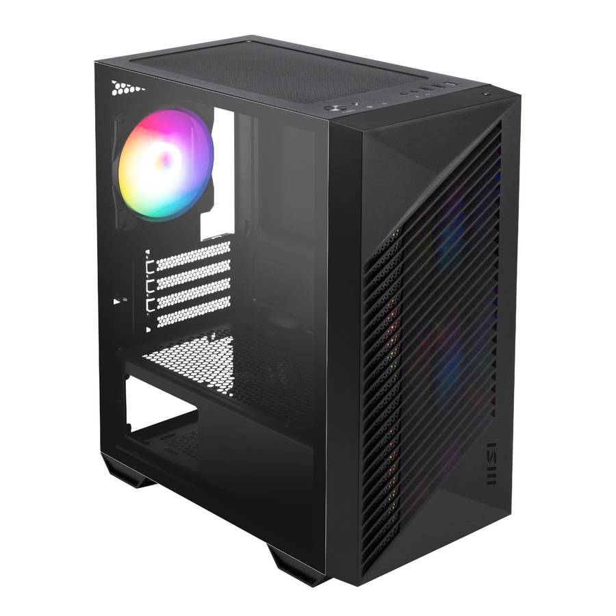 MSI PC Case PRO FORGE M050A PC Case Micro-ATX Gaming Chassis  Black PC Case