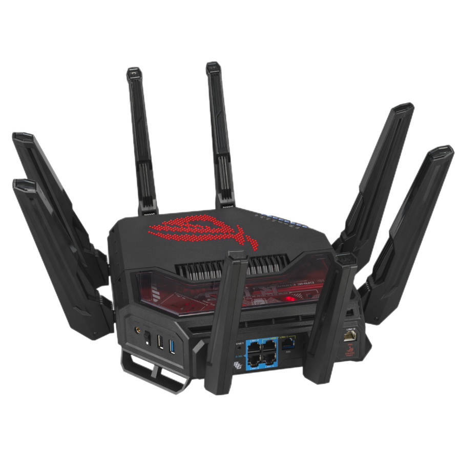 ASUS ROG Rapture BE19000 Wi-Fi 7 Tri-Band Gaming Router with Dual 10G Ports