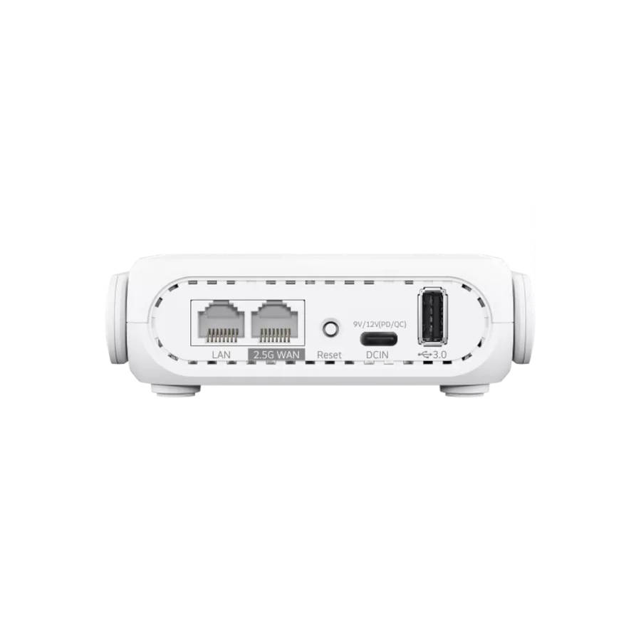 ASUS Go Wi-Fi 7 Dual-Band Travel Router with 5G-White
