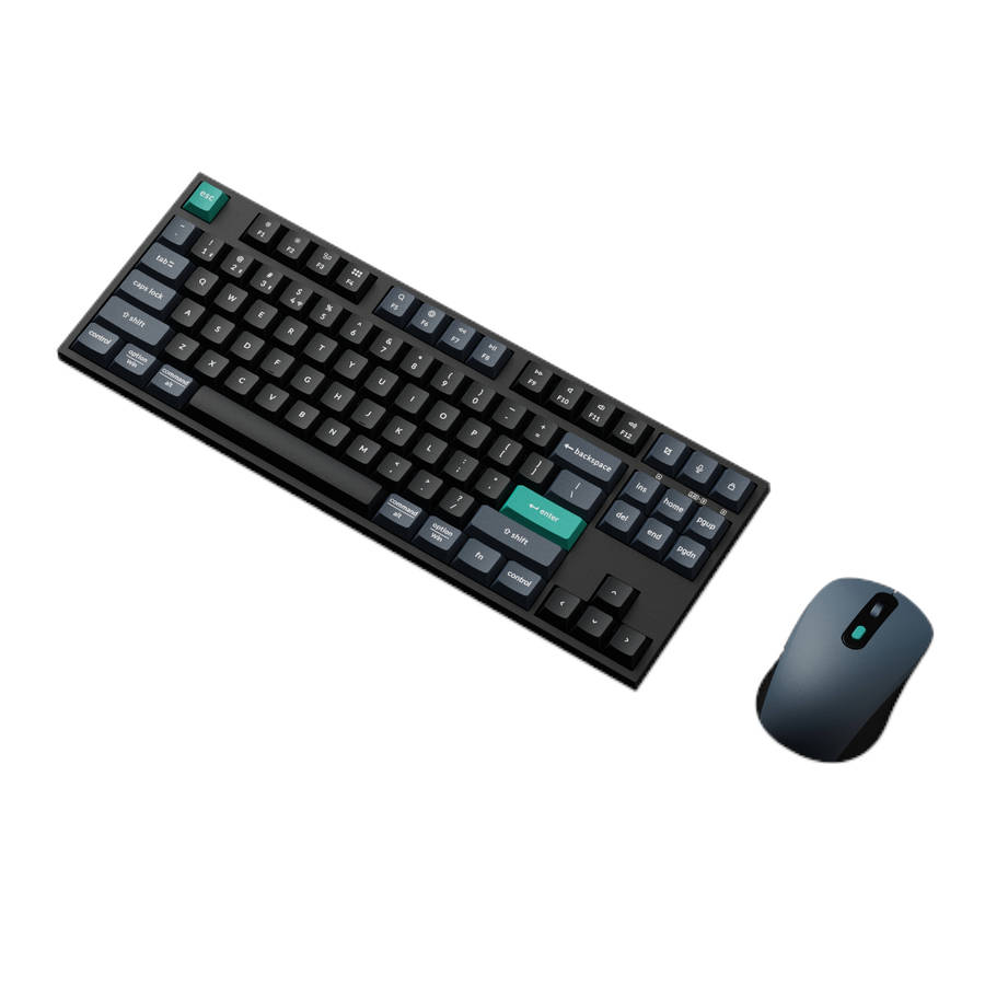 Keychron B33 80% TKL Wireless Keyboard and Mouse Combo  Black/Green