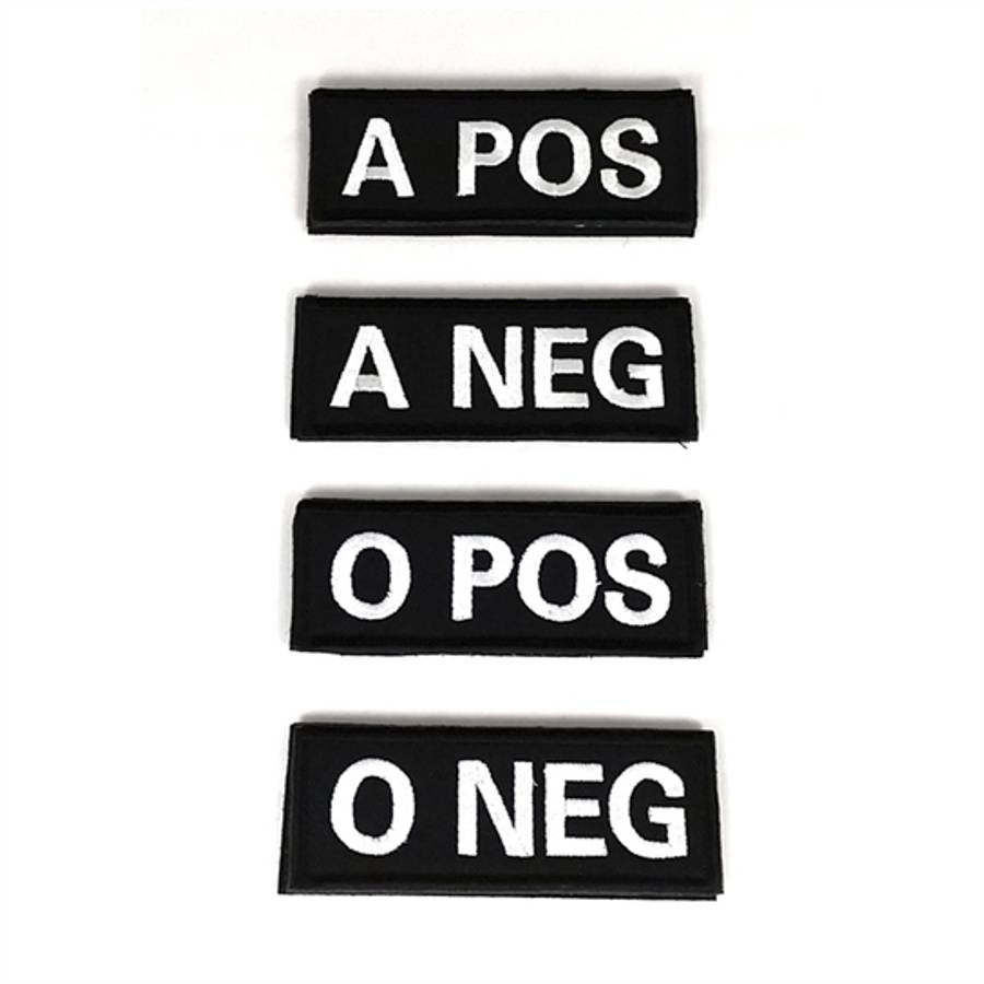 DZI Blood Type Velcro Patch - Various