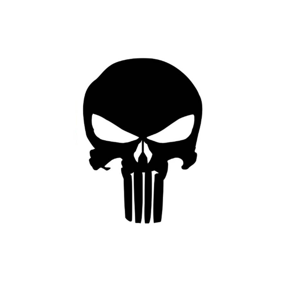 DZI Punisher Vinyl Transfer Sticker - 90mm - Various