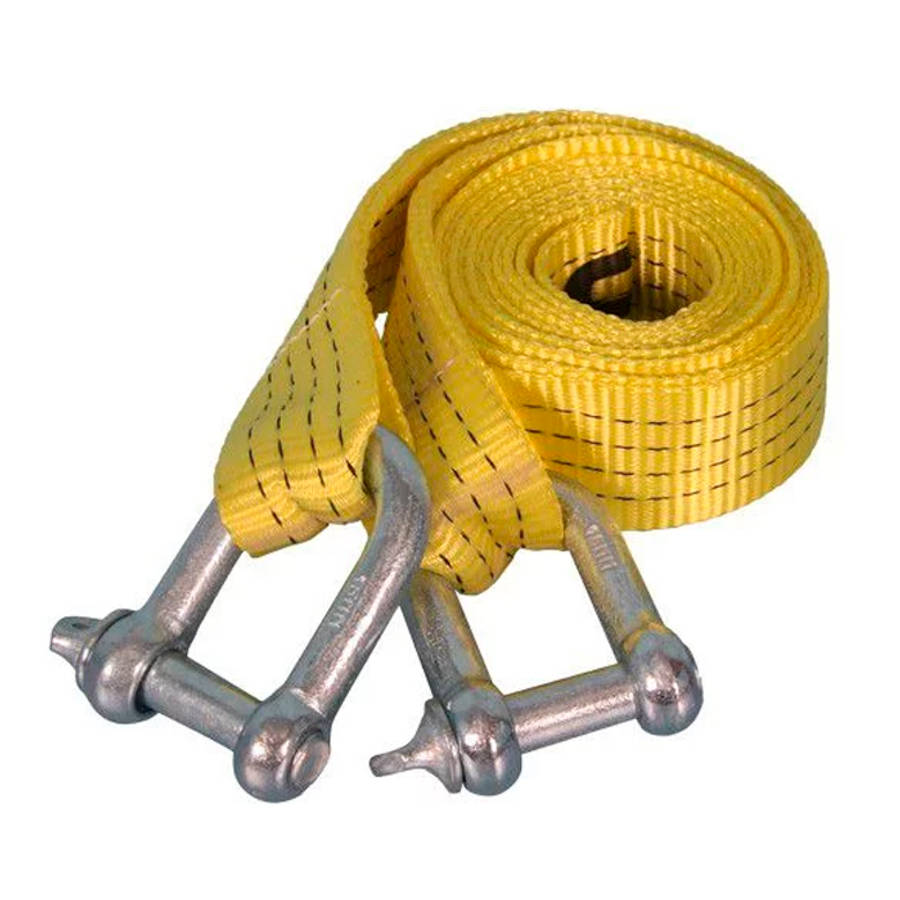 Securetech Tow Strap with Shackles - 4 Ton, 16mm x 3.5m