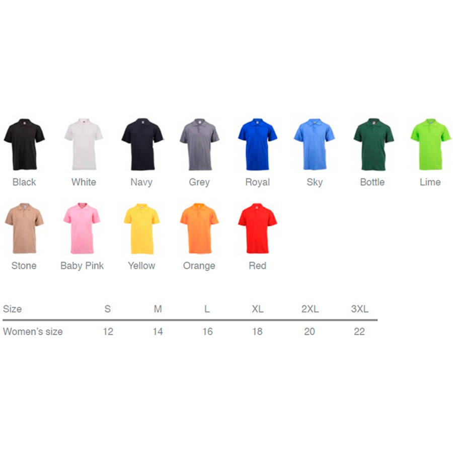 180g Plain Pique Knit Men's Polo Golf Shirt - Various