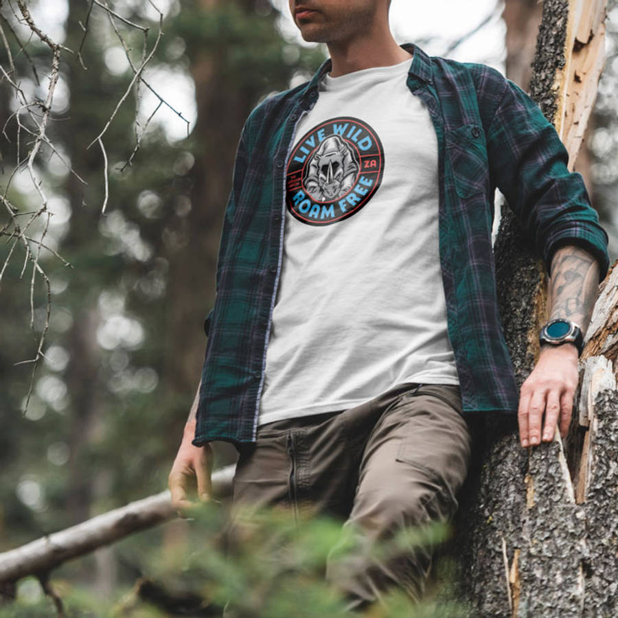 TON "Live Wild Roam Free" Unisex Premium T-Shirt - White