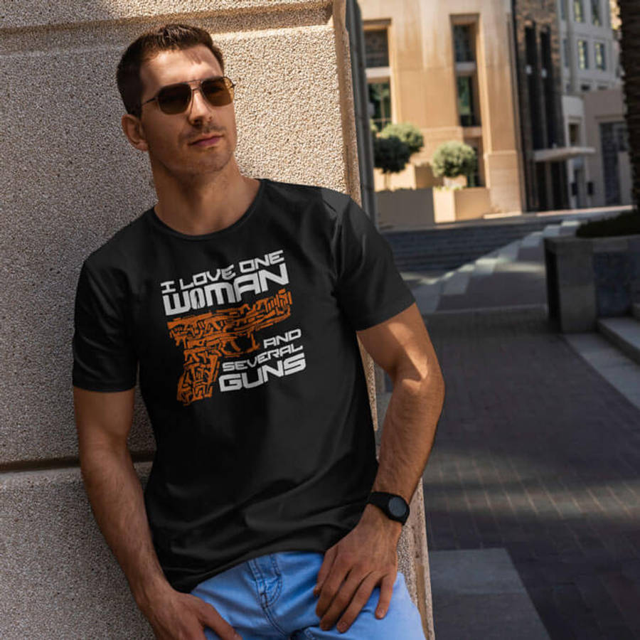 TON "Love and Guns" Unisex Premium T-Shirt - Black