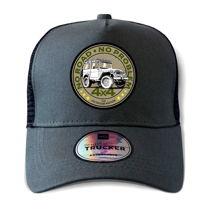 TON "No Road, No Problem - FJ40" Outdoor Trucker Cap