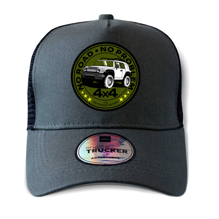 TON "No Road, No Problem - FJ Cruiser" Outdoor Trucker Cap
