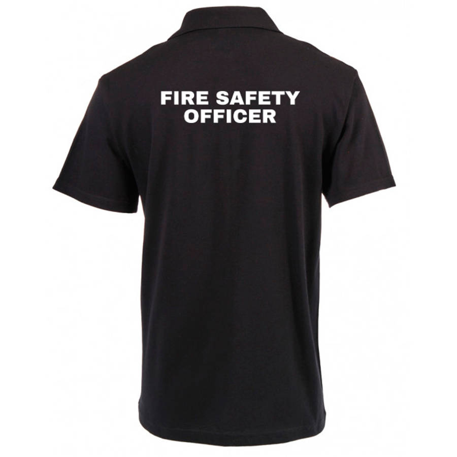 DZI "FIRE SAFETY OFFICER" 180g Cotton Polo Duty Shirt