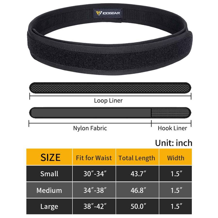 IDOGear Replacement 1.5" Inner Belt - Loop - Various