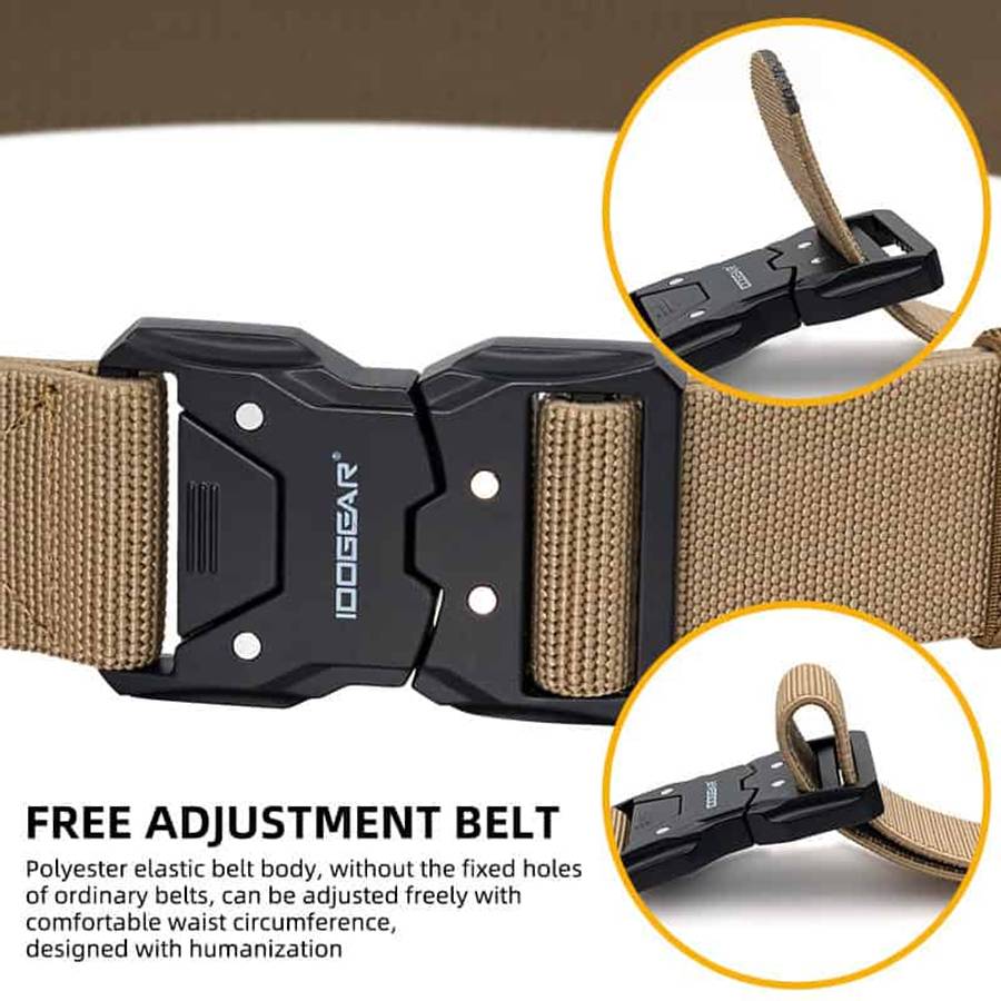 IDOGear 1.5" Stretch Tactical Belt with QR Buckle - Various