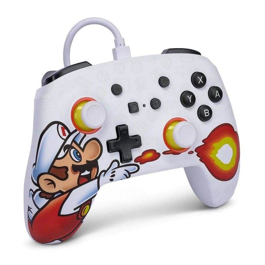PowerA Enhanced Wired Nintendo Switch Controller - Fireball Mario