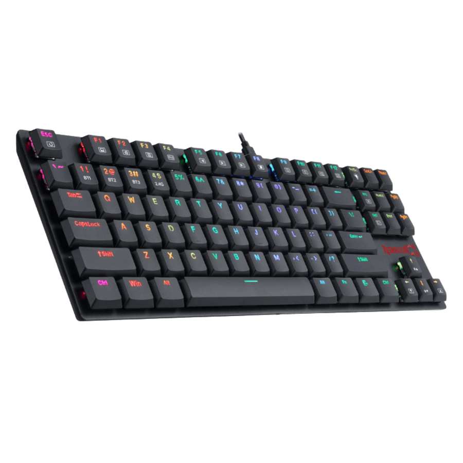 Redragon APS TKL Super Slim Wired Mechanical Gaming Keyboard - Low Profile Red Switches