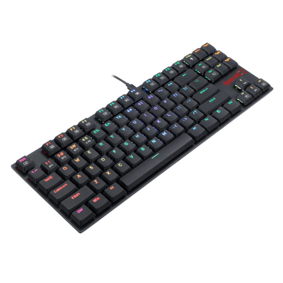 Redragon APS TKL Super Slim Wired Mechanical Gaming Keyboard - Low Profile Red Switches