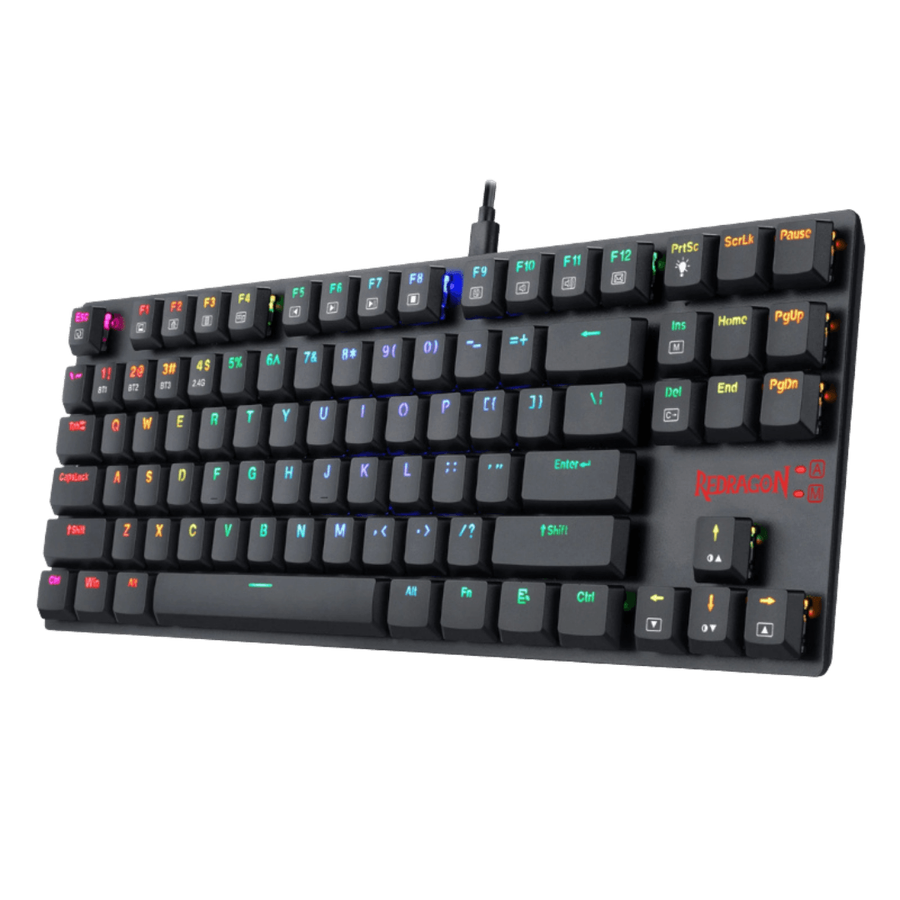 Redragon APS TKL Super Slim Wired Mechanical Gaming Keyboard - Low Profile Red Switches