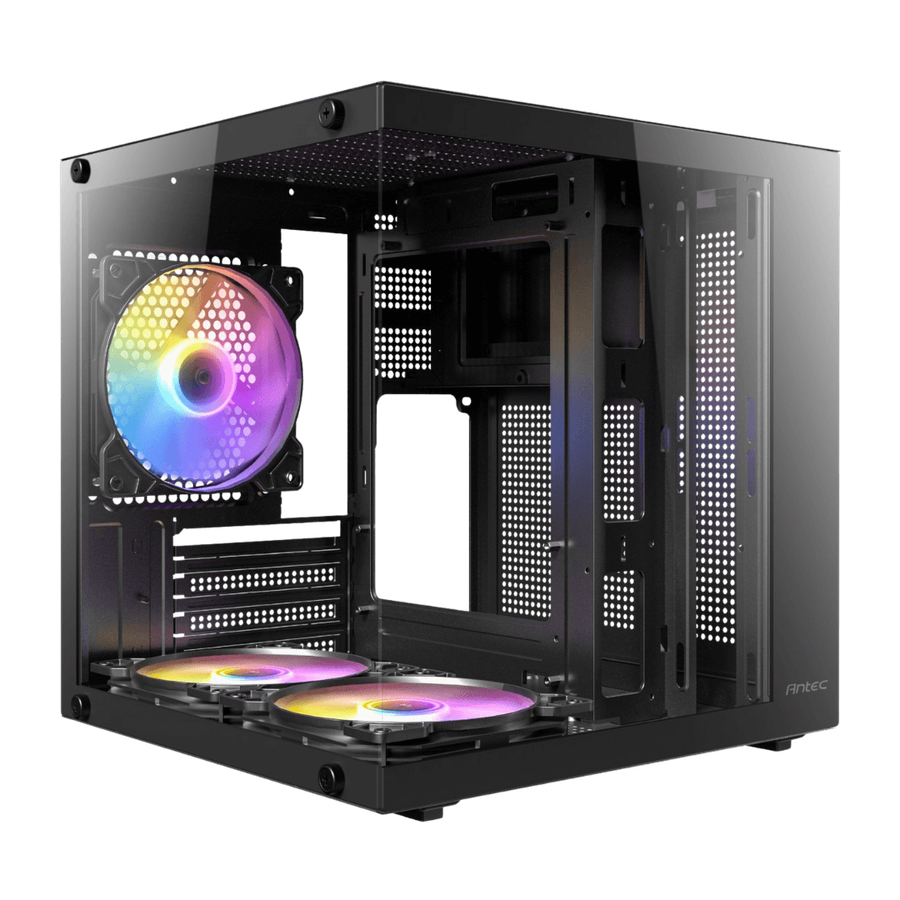 Antec VCX10M RGB Micro-ATX | ITX FRGB Mini -Tower Gaming Chassis  Black