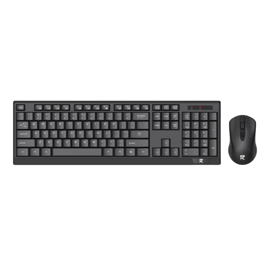 Redragon Wireless Office Keyboard and Mouse Combo  Black
