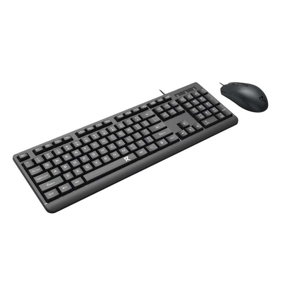 Redragon Wired Office Keyboard and Mouse Combo  Black