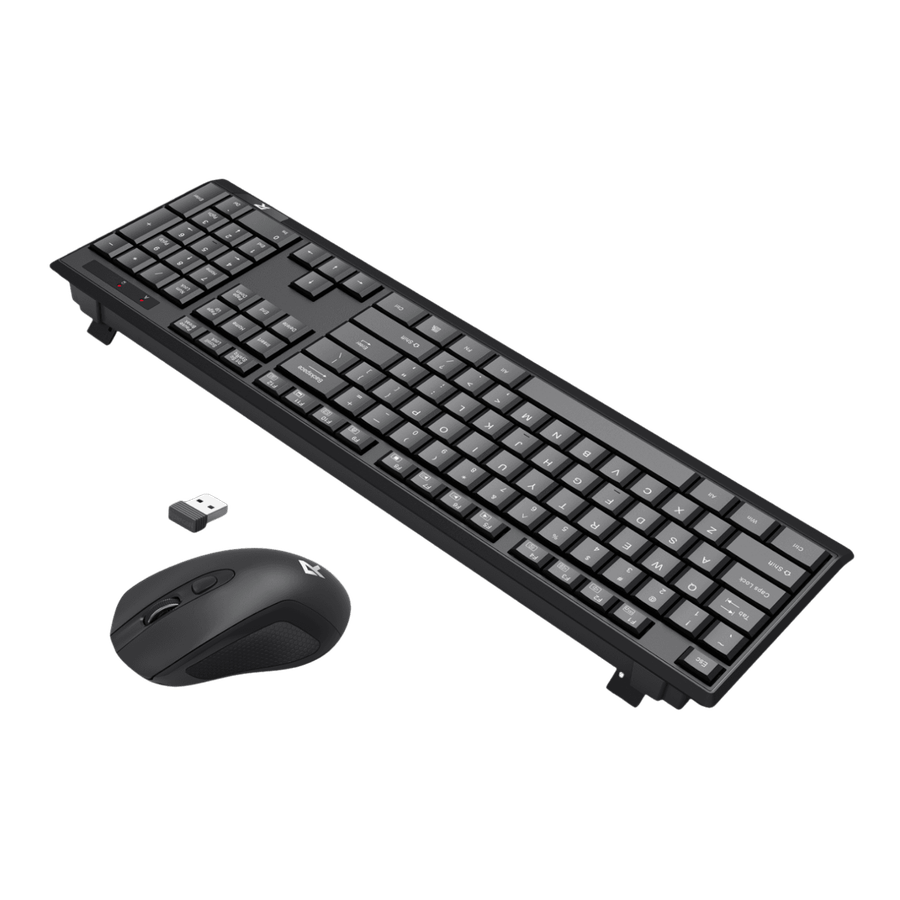 Redragon Wireless Office Keyboard and Mouse Combo  Black