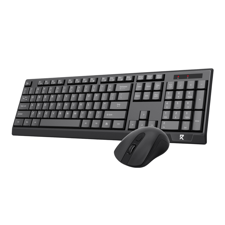 Redragon Wireless Office Keyboard and Mouse Combo  Black