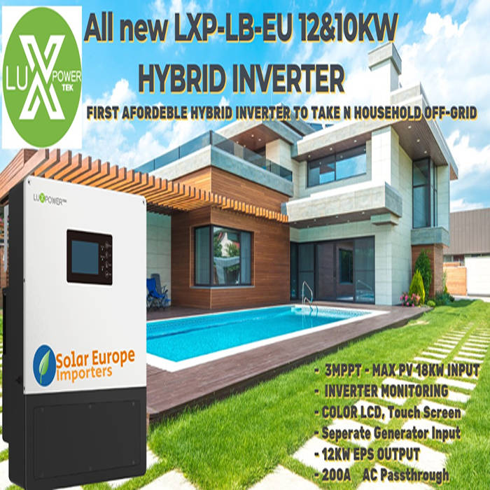 Lux Power: Inverter 12Kw Hybrid Single Phase (LUX-LXP-LB12K)