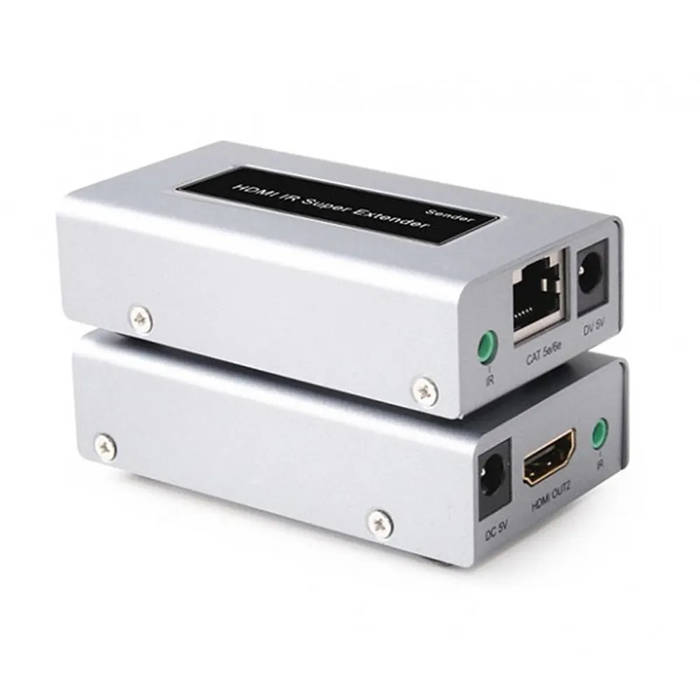 HDMI Extender (60m) with Local Display and IR