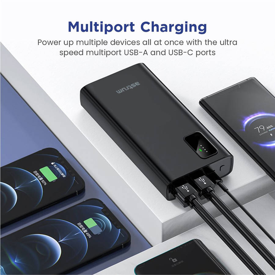 Astrum PD Rapid Charge Multi Port Power Bank 30000mAh PD22.5W - PB330