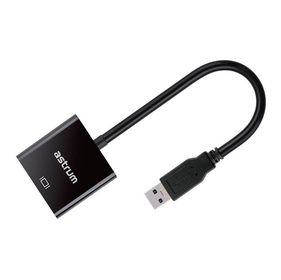 Astrum USB 3.0 Male to VGA M-F Active Adapter - DA550