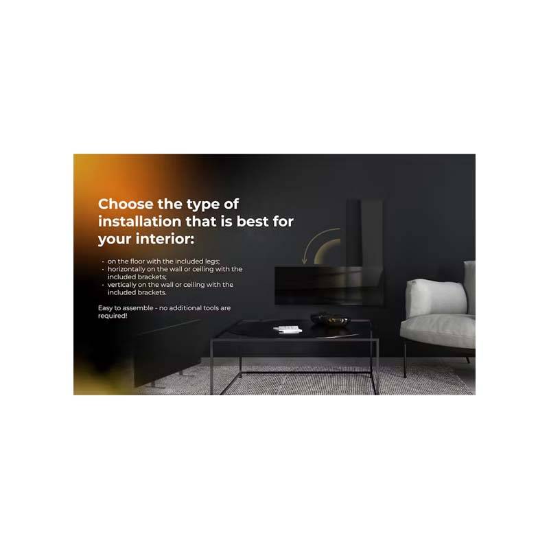Aeno Premium Eco Smart Heater 700W - Black