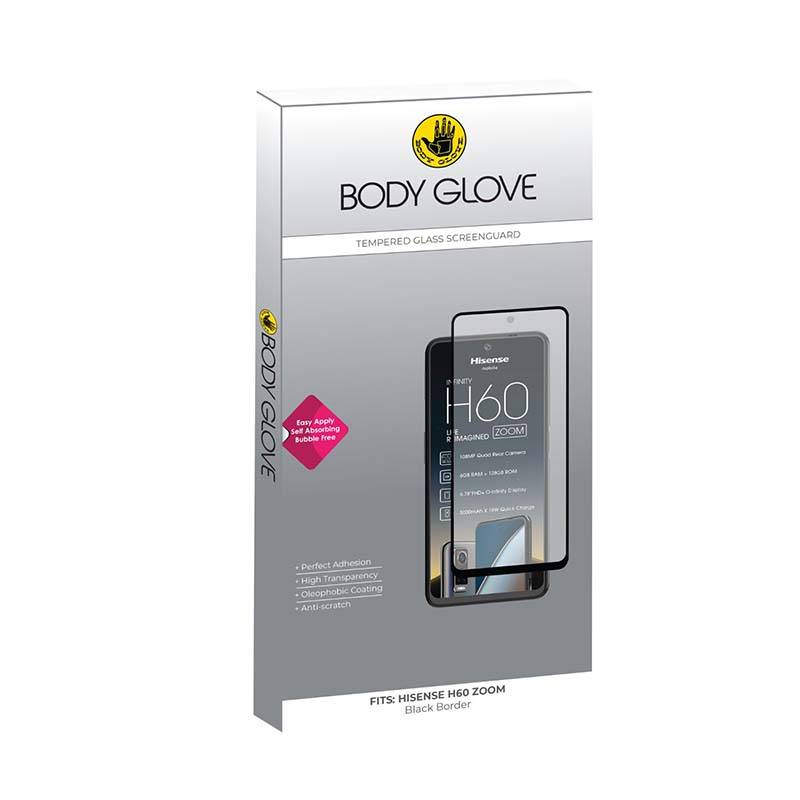 Body Glove Hisense H60 Zoom Tempered Glass Screen Protector - Black