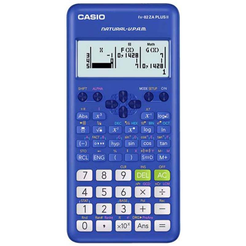 Casio FX-82ZA Plus II Scientific Calculator - Blue