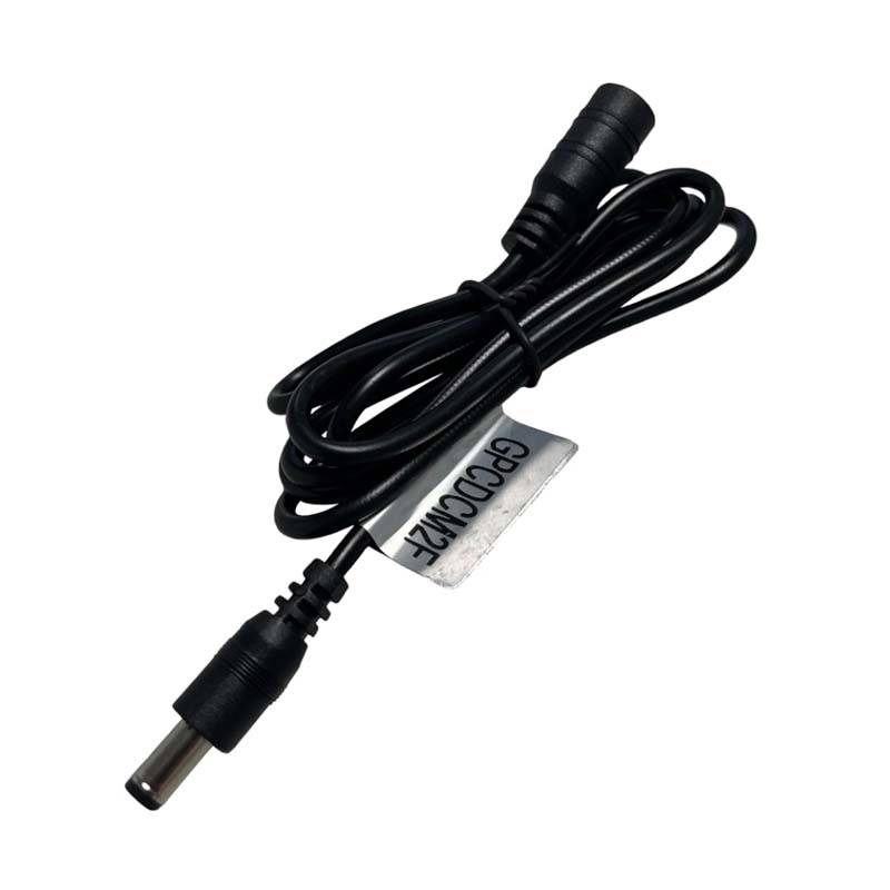Gizzu DC 12V Male to Female 1.2M Power Cable - Black