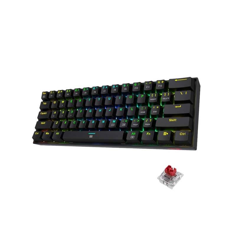 Redragon K630 Wired RBG Mechanical Keyboard - Black