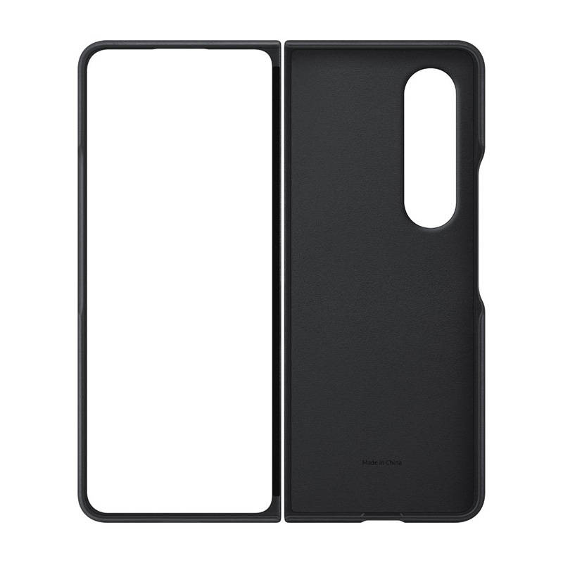 Samsung Galaxy Z Fold4 Leather Cover - Black