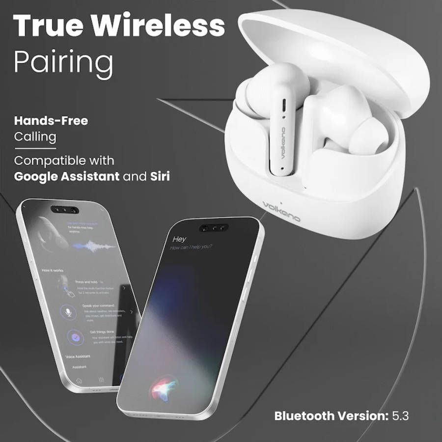 Volkano Jupiter Series TWS Earphones - White
