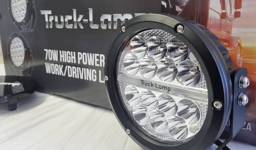 LED Spot light with Day time Running and Indicator Lights 6inch 70 watts Truck Lamp