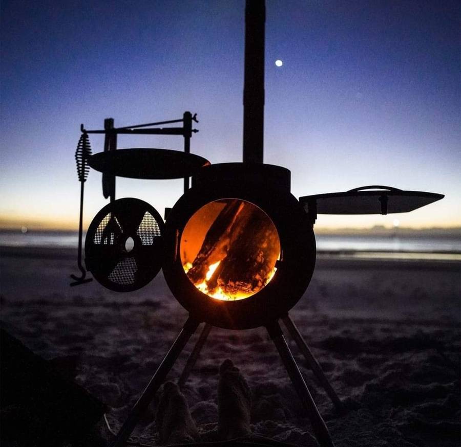 Ozpig Braai, Series 2 Portable Wood Fire Stove