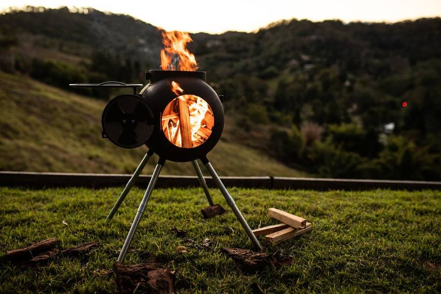 Ozpig Braai, Series 2 Portable Wood Fire Stove
